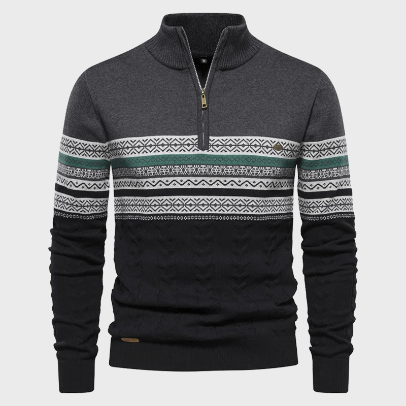 Noble™ | Pull Exclusif à Motif Rétro Raffiné