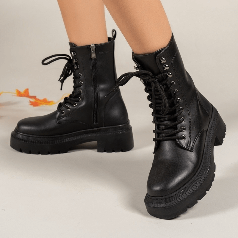 Luminar™ | Bottes d'hiver en cuir noir