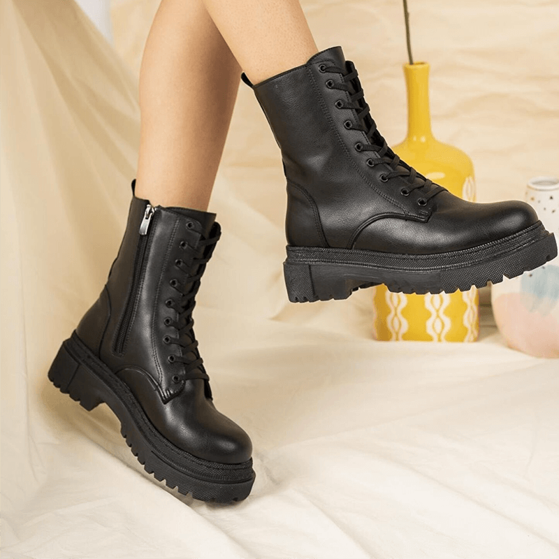 Luminar™ | Bottes d'hiver en cuir noir